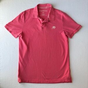Aeropostale A87 Polo Shirt Mens Medium Short Sleeve Hot Pink Golf Preppy Y2K